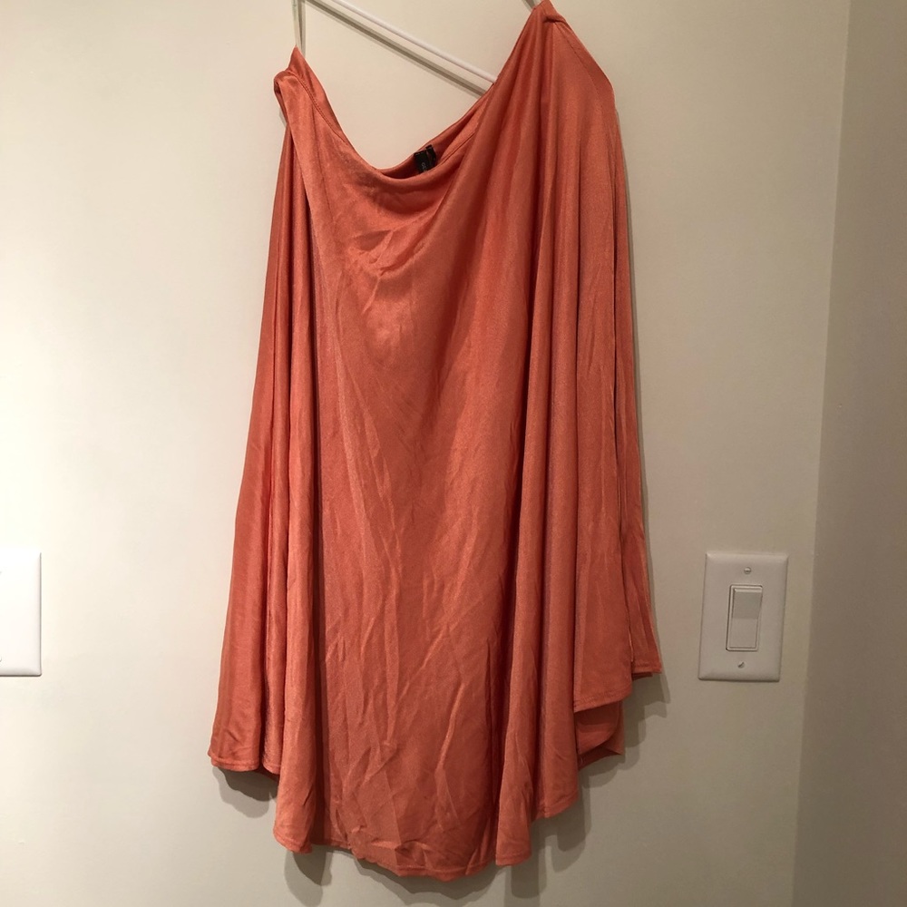 Guess by Marciano coral one shoulder dress